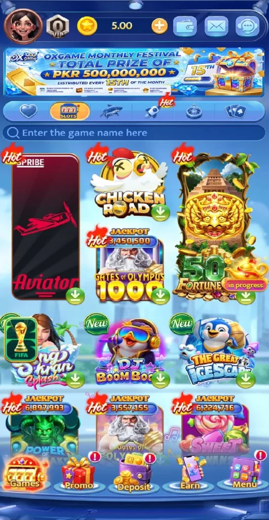 OX ONLINE GAMING APP